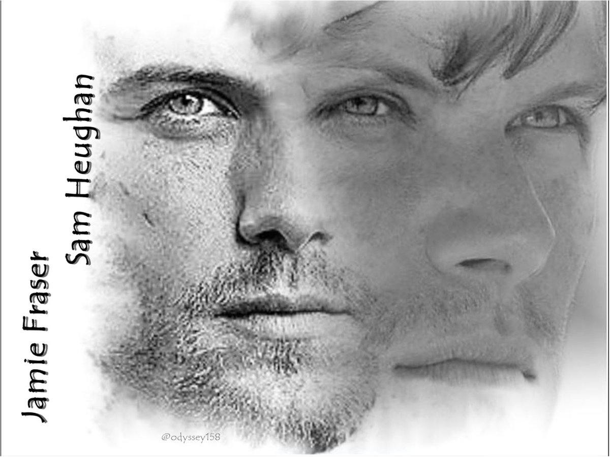 Two in  One 
#SamHeughan🏴󠁧󠁢󠁳󠁣󠁴󠁿 as #JamieFraser🏴󠁧󠁢󠁳󠁣󠁴󠁿
 and vice versa