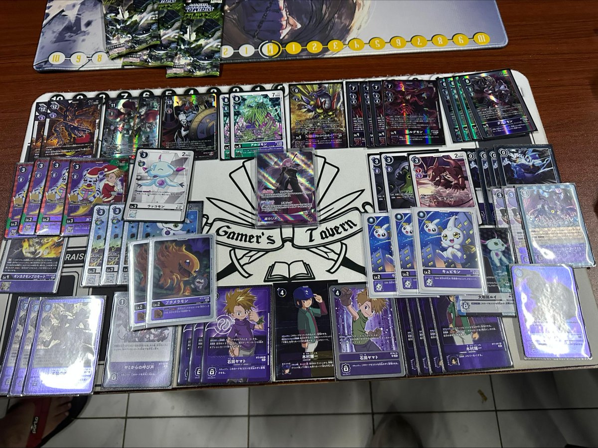 Ronnpyy's tweet photo. 15/01/25
@GamersTavernBN 
Tamer Battle Event Rank: 1/16
Deck: ‍Purple Hybrid 🟣

Round 1: Duke X ⭕️
Round 2: Millenniummon ⭕️ @TCGKaiser 
Round 3: Takemika ⭕️ @Its_Rully 
Round 4: Duke X ⭕️ @HamanoRitsu2 

Credits to: @brannnnnw for deck
 #digimonmeta #デジカ #デジカ優勝レシピ https://t.co/5Az3KhkGM3