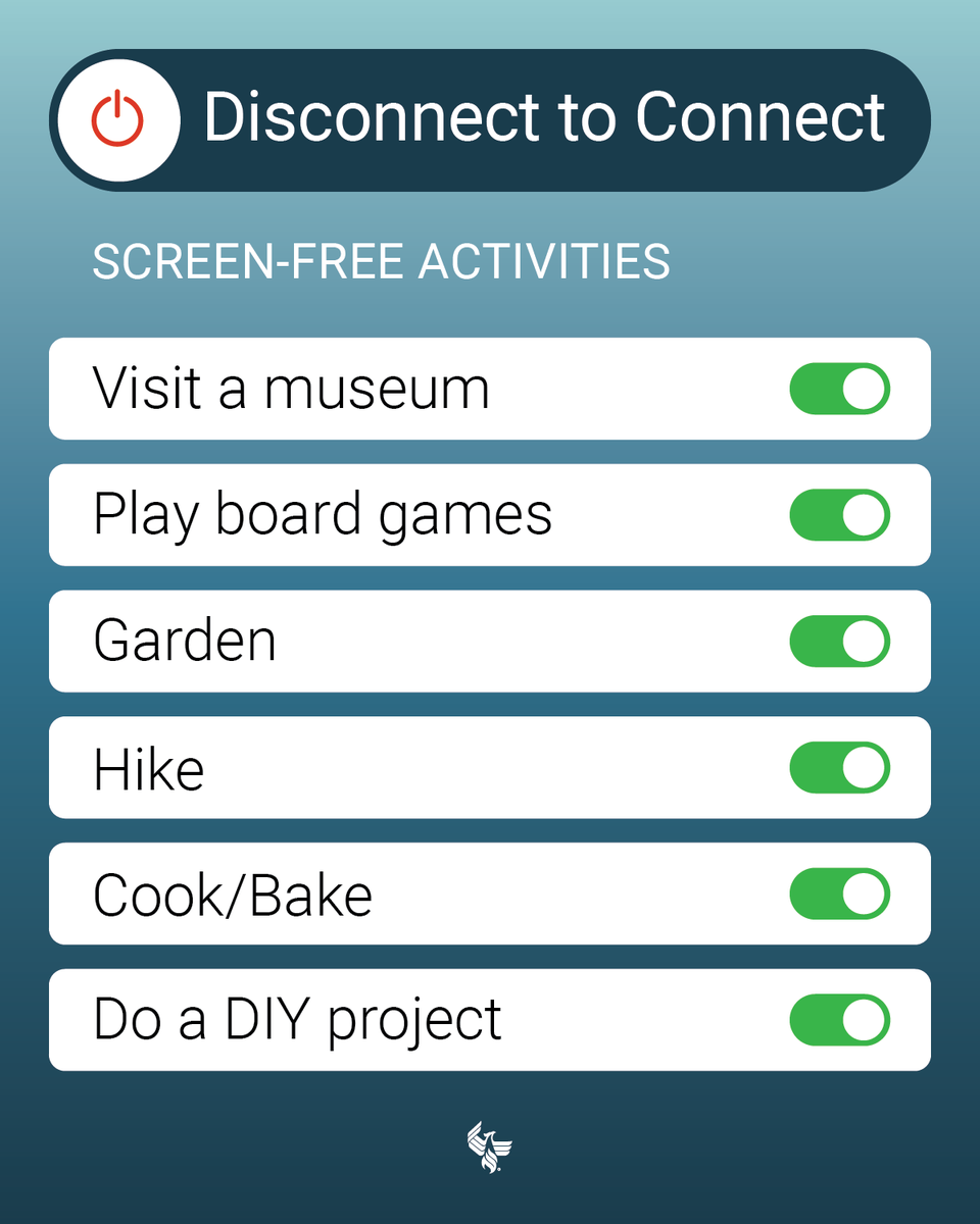 UOPX's tweet image. Lower your screen time and plug back into the present during your next #StudyBreak.
