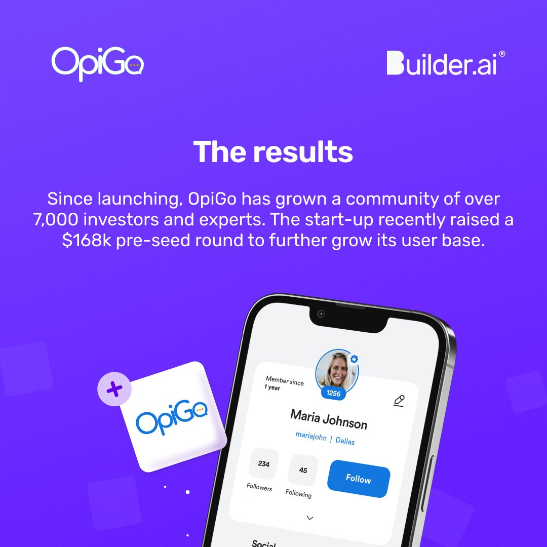 Built by Builder.ai’s AI-powered composable software platform, OpiGo is changing the way people interact with finance and the stock market!

Curious about what we can create together? Read the full case study here: builder.ai/case-studies/o…