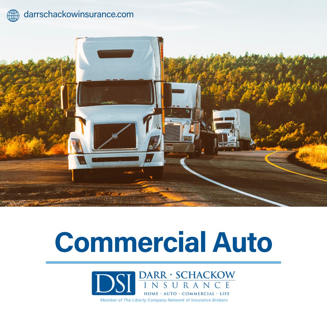 DarrSchackow's tweet photo. At DSI, we know that your fleet is the backbone of your operations. That’s why our Commercial Auto Insurance is built to protect your vehicles, your team, and your business.

Contact us today to explore how we can protect your fleet: https://t.co/EJ2gS5grWv

#LibertyPartner #DSI https://t.co/eNiTpLGfBc