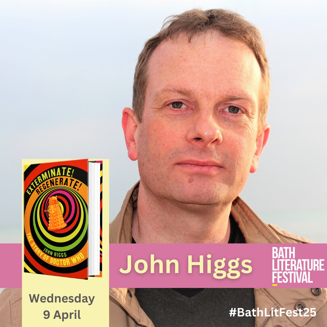 Bath Literature Festival (@bathlitfest) on Twitter photo We're delighted to welcome <a href="/johnhiggs/">John Higgs</a> to Bath on Weds 9 April for EXTERMINATE! REGENERATE! The Story of #DoctorWho by John Higgs, an exclusive pre-publication event.
Tickets on sale now: bathfestivals.org.uk/the-bath-festi⦠#BathLitFest25 @waterstones <a href="/waterstonesbath/">Waterstones Bath</a> <a href="/wnbooks/">W&N</a> We're delighted to welcome <a href="/johnhiggs/">John Higgs</a> to Bath on Weds 9 April for EXTERMINATE! REGENERATE! The Story of #DoctorWho by John Higgs, an exclusive pre-publication event.
Tickets on sale now: bathfestivals.org.uk/the-bath-festi⦠#BathLitFest25 @waterstones <a href="/waterstonesbath/">Waterstones Bath</a> <a href="/wnbooks/">W&N</a>