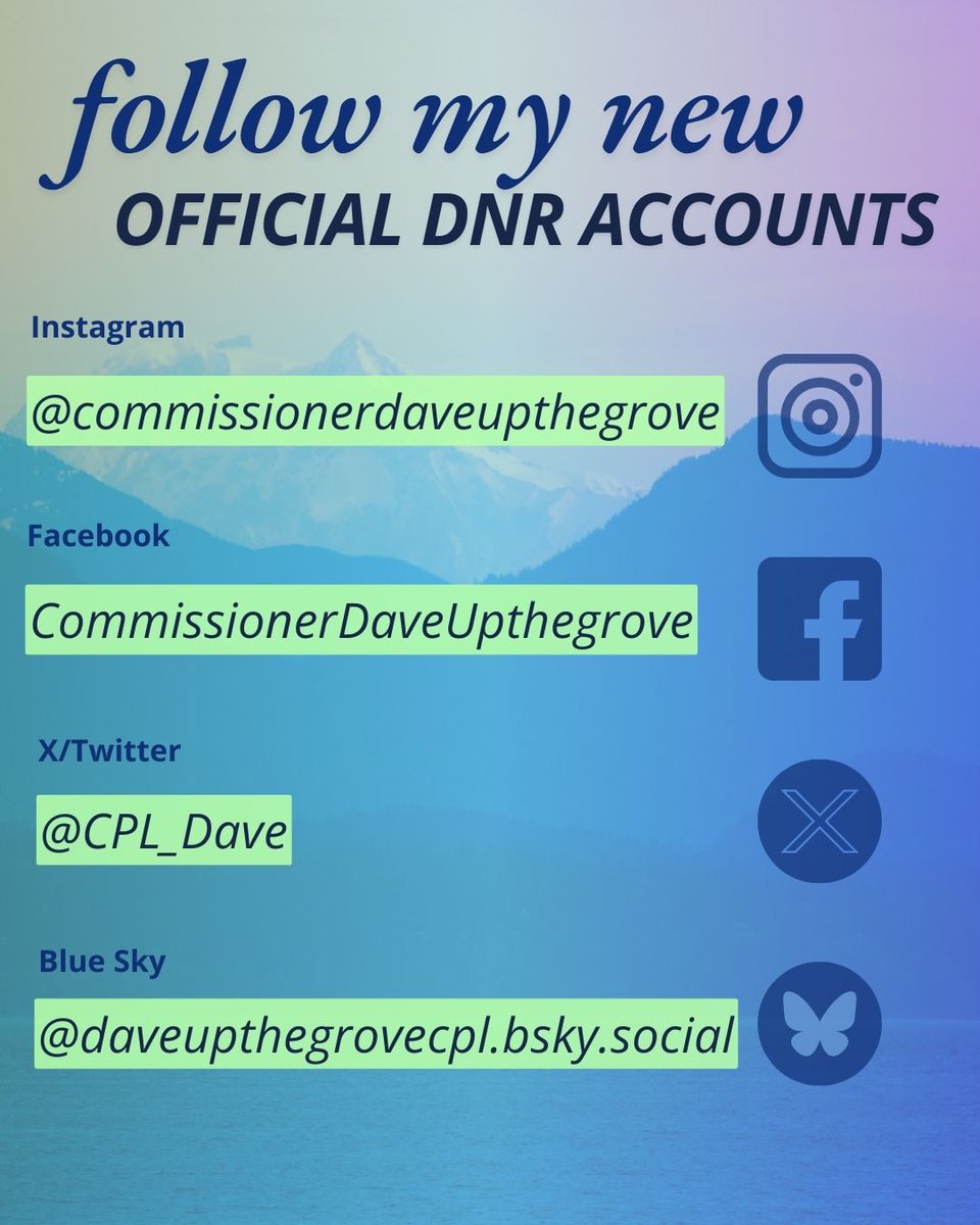 CM Dave Upthegrove (@cmupthegrove) on Twitter photo Today I officially become Washington’s Commissioner of Public Lands. I am honored to take this position, and couldn’t have been in this position without your support. Thank you all so much!
Come join my official account to join me on my journey as your next Lands Commissioner! Today I officially become Washington’s Commissioner of Public Lands. I am honored to take this position, and couldn’t have been in this position without your support. Thank you all so much!
Come join my official account to join me on my journey as your next Lands Commissioner!