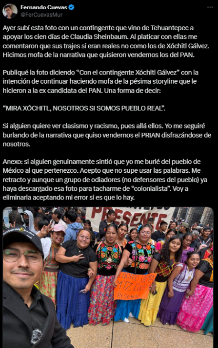 Todo para que explicar que un post que se subió sin modificar, está sacado de contexto cuando se copió tal cual.
Ahora imagina que cojo tus palabras y hago esto, voy y se las llevo a la presidenta. ¿Te parecería mal? Es lo que hiciste recortar, manipular y quitar contexto.