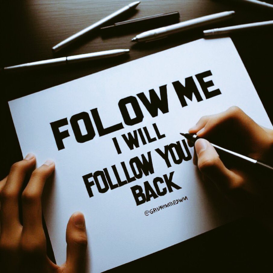 Follow for immediate follow back