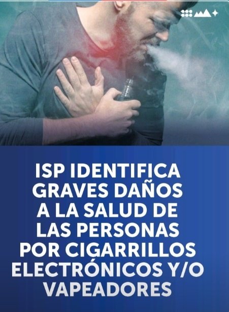 drazaidaroam's tweet photo. "Instituto de Salud Pública de Chile (ISP) identifica graves daños a la salud de las personas por cigarrillos electrónicos y/o vapeadores; se analizó 193 cargas de cigarrillos electrónicos denunciados por presencia de nicotina, productos perjudiciales,.." https://t.co/ffoYg4Tned https://t.co/xa33K9ODzz