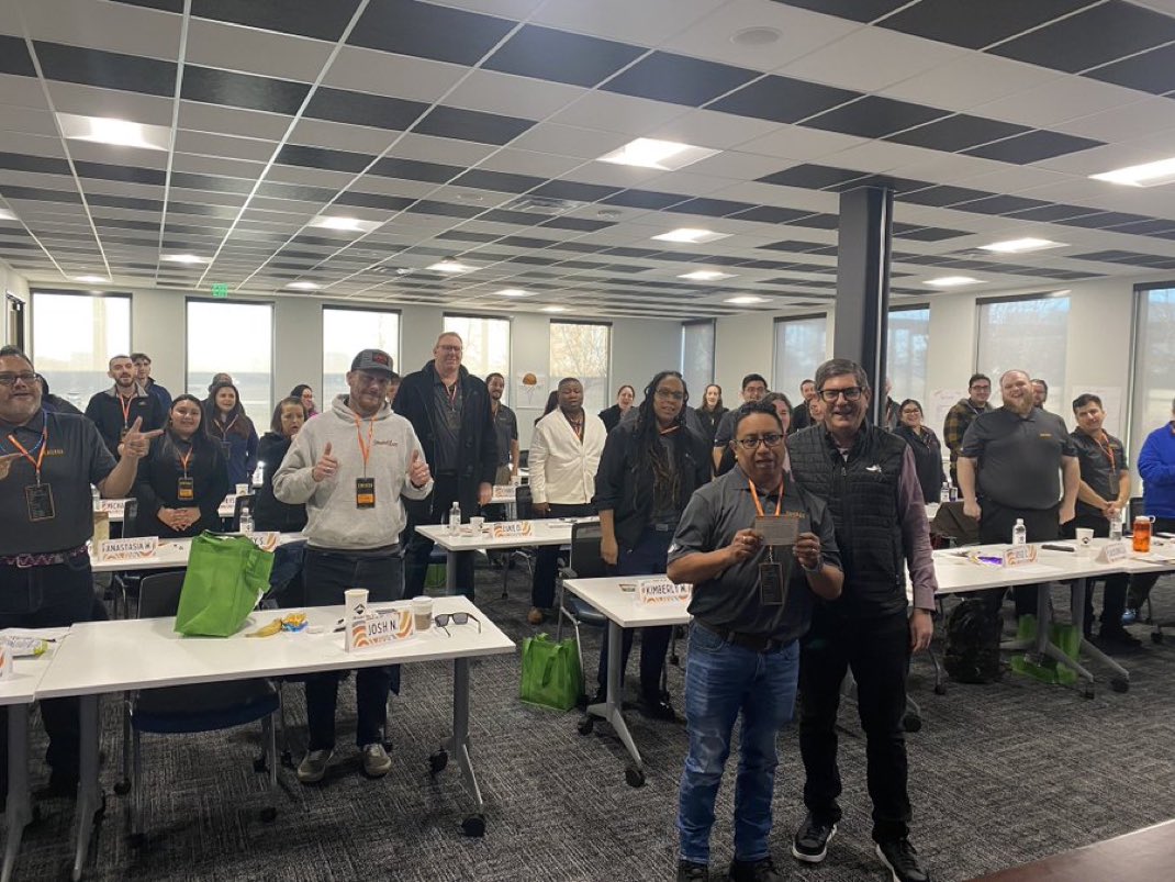 Tiffany Lemons (@twchilihead) on Twitter photo This is how our CEO <a href="/kdhochman/">Kevin Hochman</a> spends a Wednesday morning - recognizing our New Managers, sharing insights, and building connections. Leadership starts here. 💡✨ #Leadership #InvestInPeople #NewManagers #ChilisEMERGE #ChilisLove This is how our CEO <a href="/kdhochman/">Kevin Hochman</a> spends a Wednesday morning - recognizing our New Managers, sharing insights, and building connections. Leadership starts here. 💡✨ #Leadership #InvestInPeople #NewManagers #ChilisEMERGE #ChilisLove
