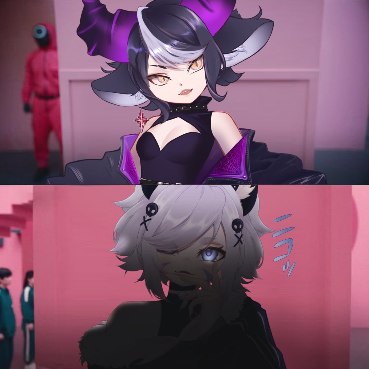 How it started &amp; how its going ( •̀ ω •́ )✧

We out for blood this time (and maybe the stress got to us)

#SquidGame