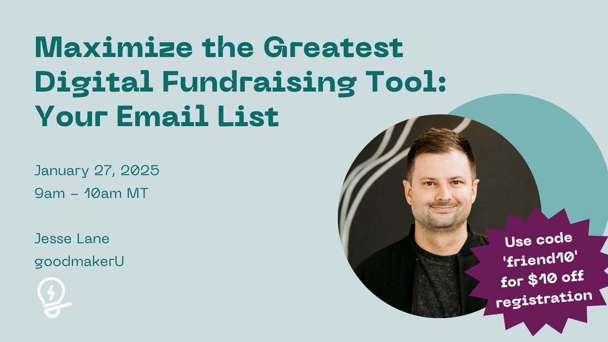 nonprofitll's tweet photo. Join us for a workshop on how to best utilize your email list for fundraising! Learn about email marketing strategic plans, ideas for subject lines to get greater open rates, and a proven email template to try!
Register here: https://t.co/3R7bcPrgX0

 #EmailMarketing #Fundraising https://t.co/J4ogY9IKjy