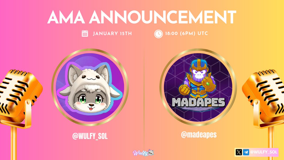 WULFY_SOL's tweet photo. JUST IN: $WULFY AMA WITH MADAPES at 6PM UTC
-
👉🏽 You can buy $WULFY here: https://t.co/tN0loBLBHJ
📈 CA:
6Qn2muot6pbTTWJ6F83zrpBQTFjb69FcmG1xbg64RoUD
-
#WUUUU https://t.co/XbHDLgMulc