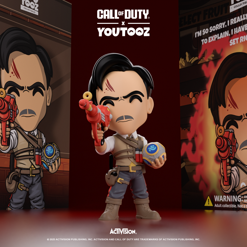 youtooz's tweet photo. have no fear, the doctor is present! all new @callofduty zombies x youtooz drop is live! officially licensed COD collectibles and plushies