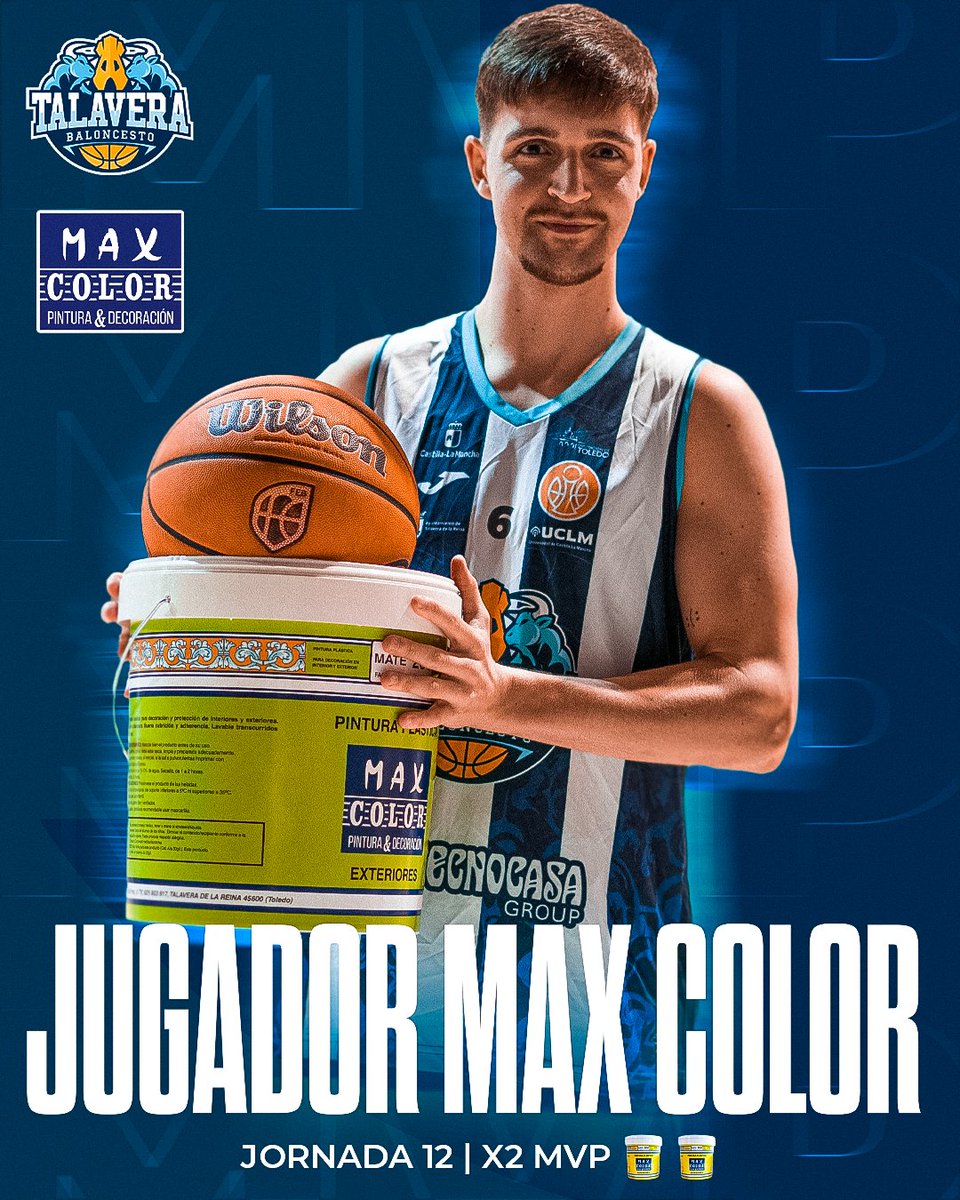 🏀🎨 ¡Mario Solórzano JUGADOR <a href="/maxcolorpintura/">Max Color. Pintura & Decoración</a> de la Jornada 12!

#PasiónPorCrecerJuntos🏀