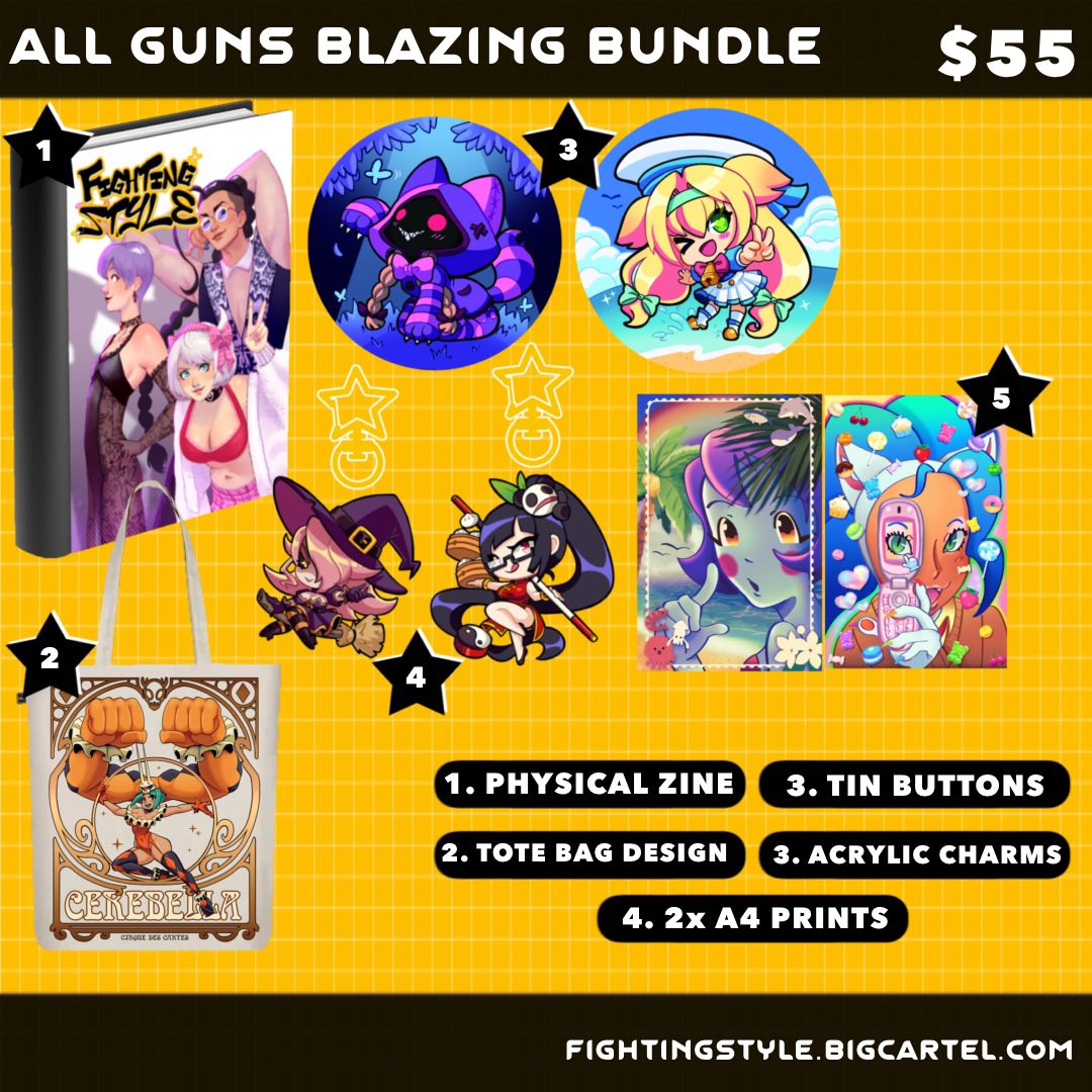 Preorders for Fighting Style have officially opened!

Our store will be open from January 15th to February 15th! Link to our stretch goals and the store will be down below!🔗