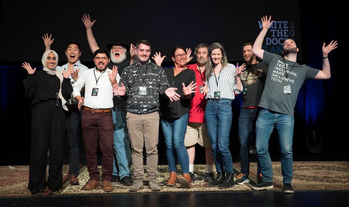 Happy New Year, fellow documentarians! 🎉

We're accepting Call for Proposals until January 21. Submit today. 

Opportunity Grants and Volunteer applications are open. And of course, tickets are on sale! Read the full news update.

writethedocs.org/conf/portland/…

#writethedocs