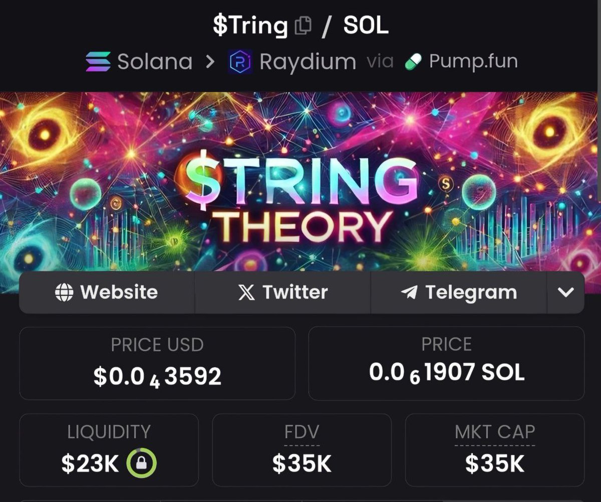 String7heorySol's tweet photo. @Noahhweb3 $TRING cant compare to sub 25m memecoins just yet, but we are growing stronger and stronger.

Just look at this liq ratio.

This attract the whales of #Solana...

KggNcXpDng8yvhq6f3cQrcN2aKzEDA35BiC48XFpump https://t.co/CX5lNpReEY