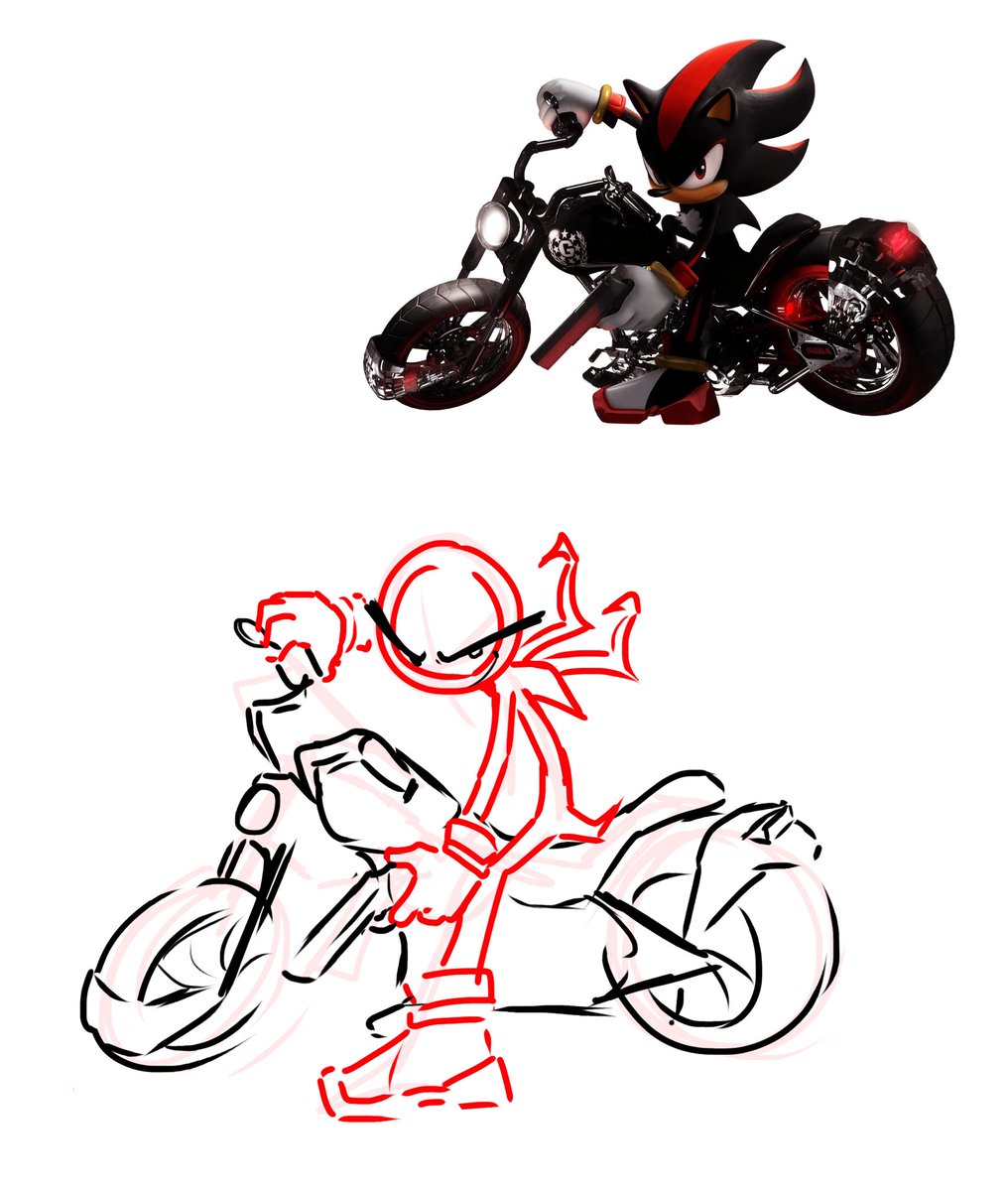 heyyyy me and <a href="/ComyetAni/">ani 🌠</a> drew more sonic x avam heheh (my stuff on the right, their stuff on the left and tdl on the motorbike with a gun!) 
#alanbecker