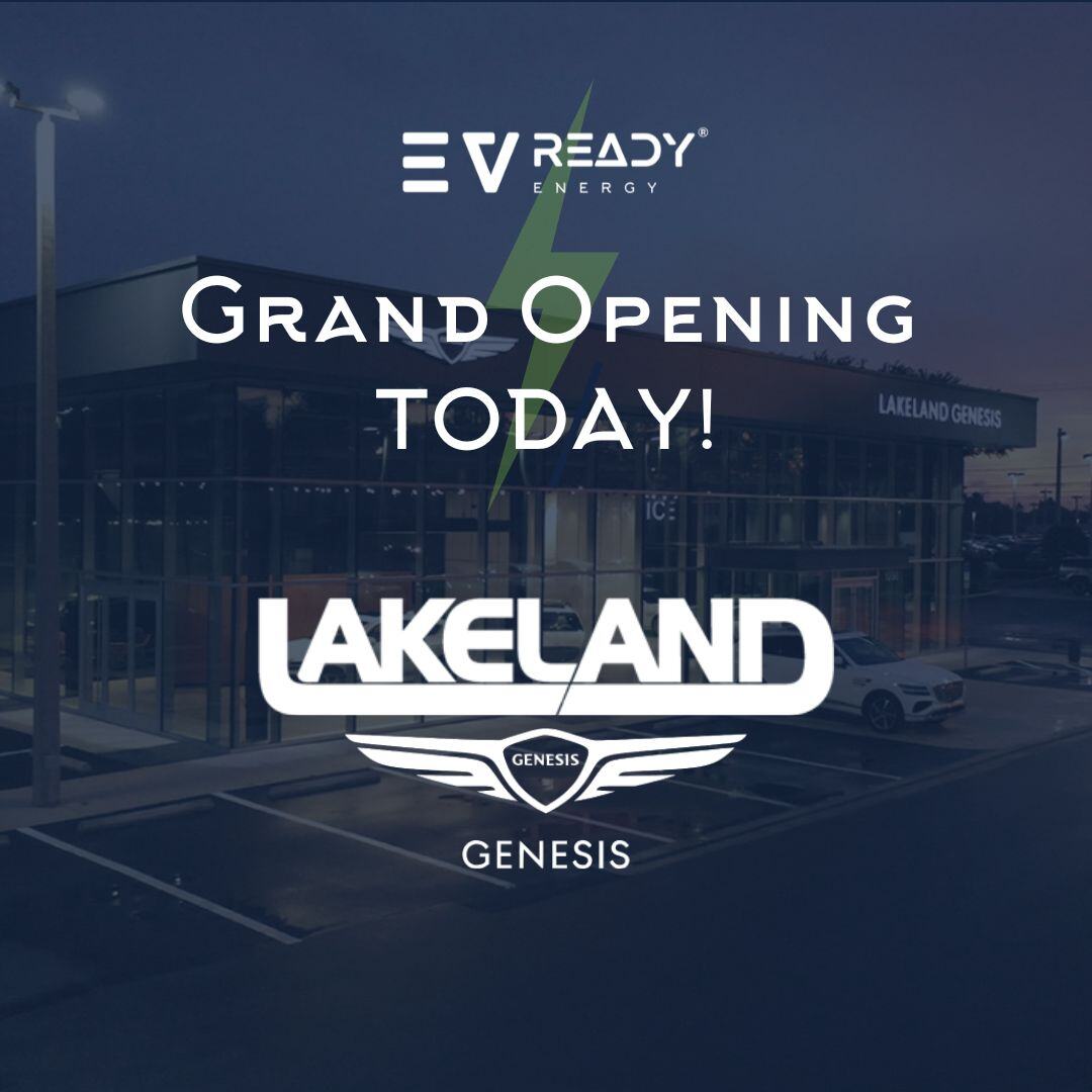 EVReadyEnergy's tweet photo. Lakeland Genesis is holding their grand Opening today! Stay tuned for the highlights.
#evready #evreadyenergy #dcfastchargers #publicevchargers #genesis #lakelandgenesis #chargepoint
with Chris Nihan and @al_levy https://t.co/6DF1O98PVR