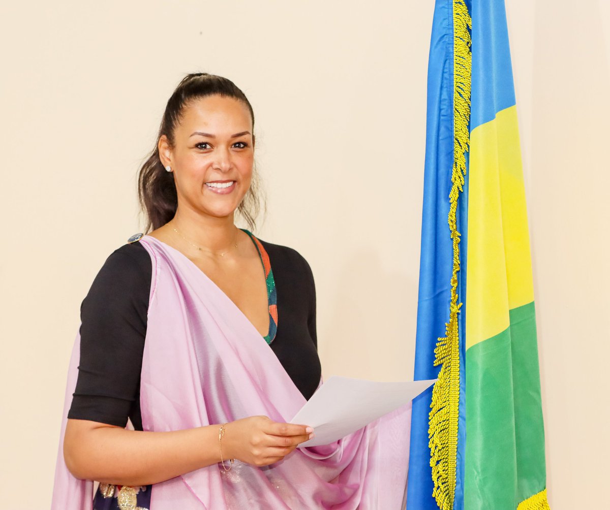 RwandainGhana's tweet photo. Today, Ms. Noblet Lūcia Georgette Mamatta joined the Rwandan Community in Ghana by taking her oath of nationality in a solemn ceremony held at our Chancery in Accra.
Her grant was published in the Official Gazette of 7 November 2024. https://t.co/J3lx2QqQpQ