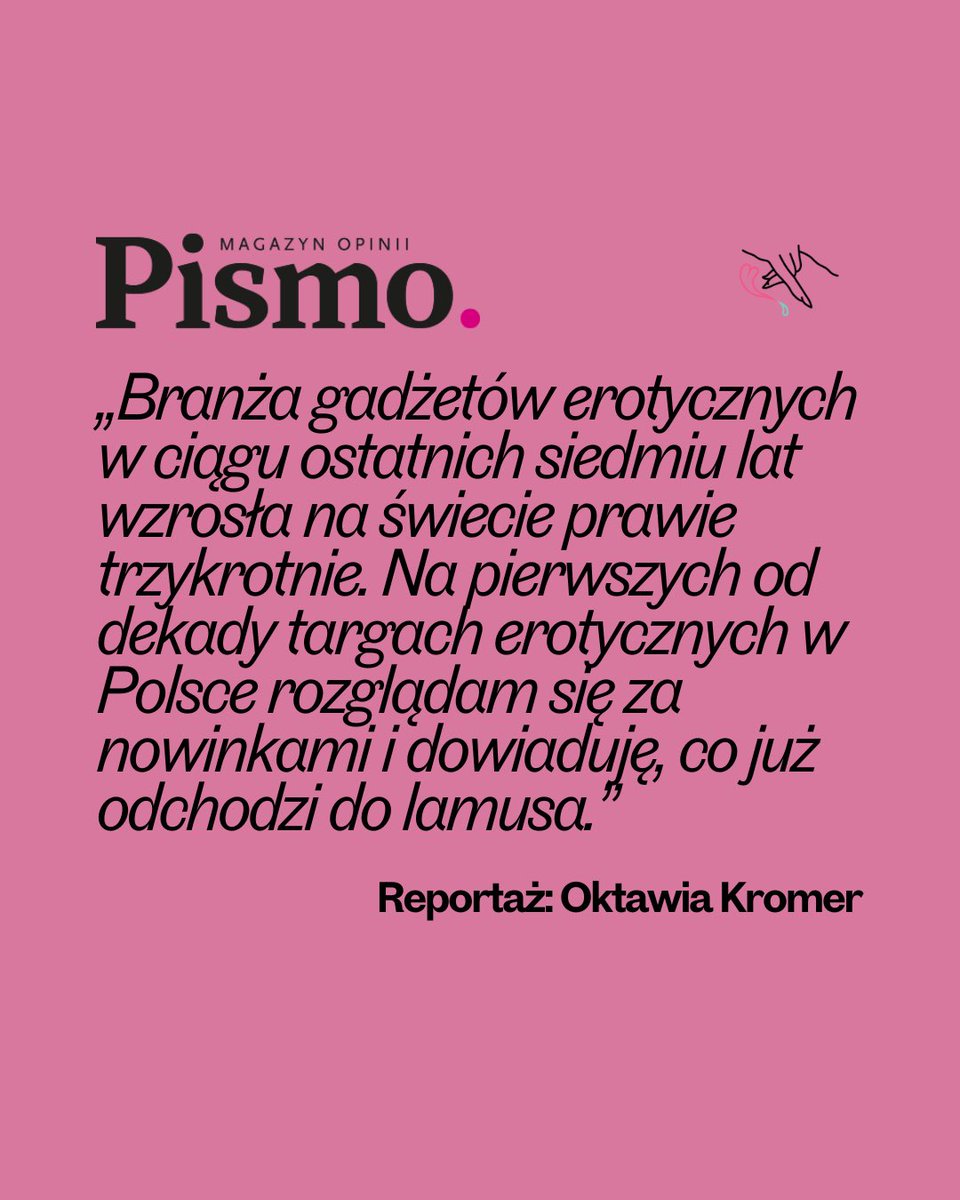 LulaPinkPL's tweet photo. WOOOOW! Piszą o nas w @magazynpismo! Dzięki @oliwiakromer za reportaż i spotkanie na @ErochainExpo!⛓️🩷

W tym roku widzimy się ponownie w czerwcu w Warszawie!😈

Reportaż: https://t.co/QPvWPm7SGO https://t.co/SxQmaVaUBH