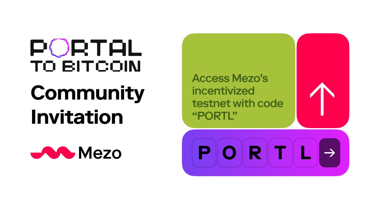 Enhancing Bitcoin's usability is part of our mission, that's why we're excited to partner with <a href="/PortaltoBitcoin/">Portal</a>.

With Portal’s cross-chain infrastructure, Mezo users will be able transact seamlessly across multiple chains via the Portal DEX.