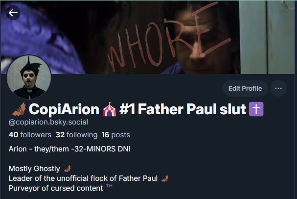 🦇CopiArion🎪#1 Father Paul slut✝️ tweet media