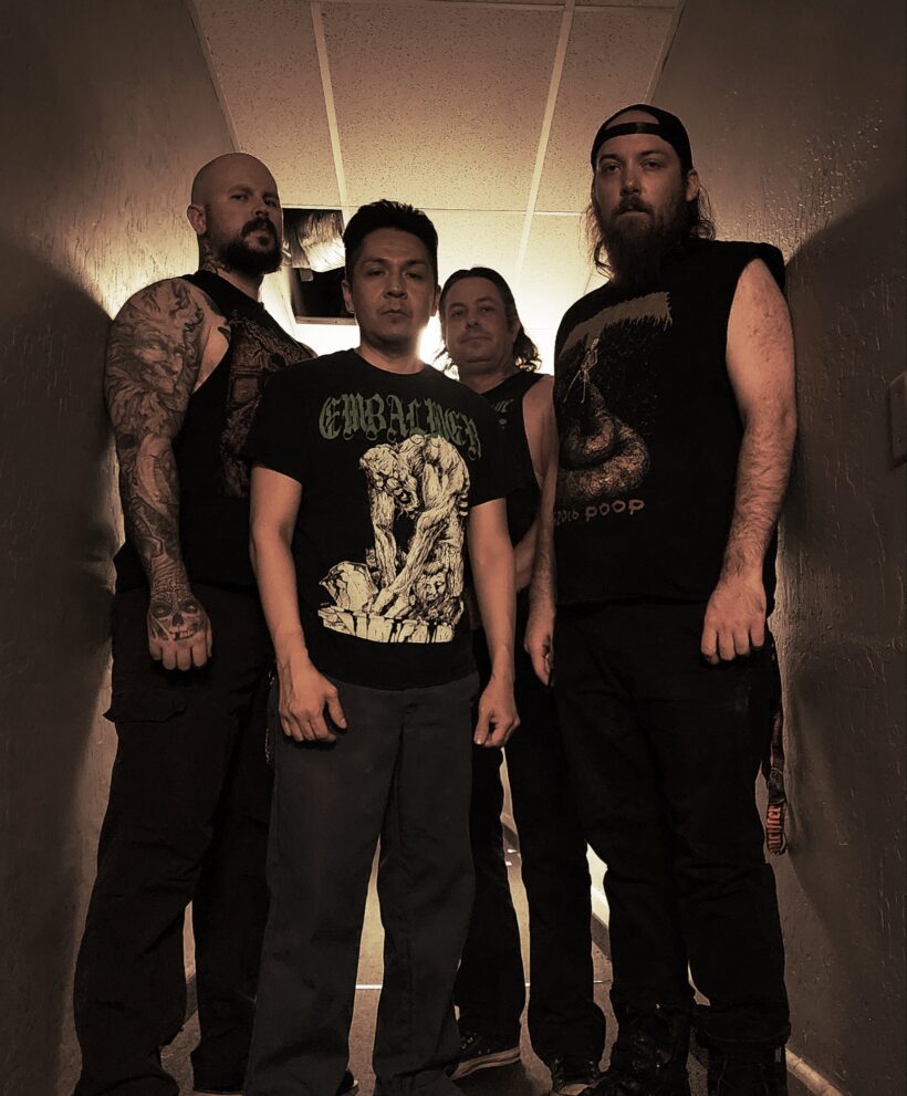 Phoenix’s Necrambulant drop their second full-length, "Upheaval of Malignant Necrambulance," via Gore House Productions in March. Check out their shattering second single from the release, “Sentenced to a Gluttonous Pit.” decibelmagazine.com/2025/01/15/vid…