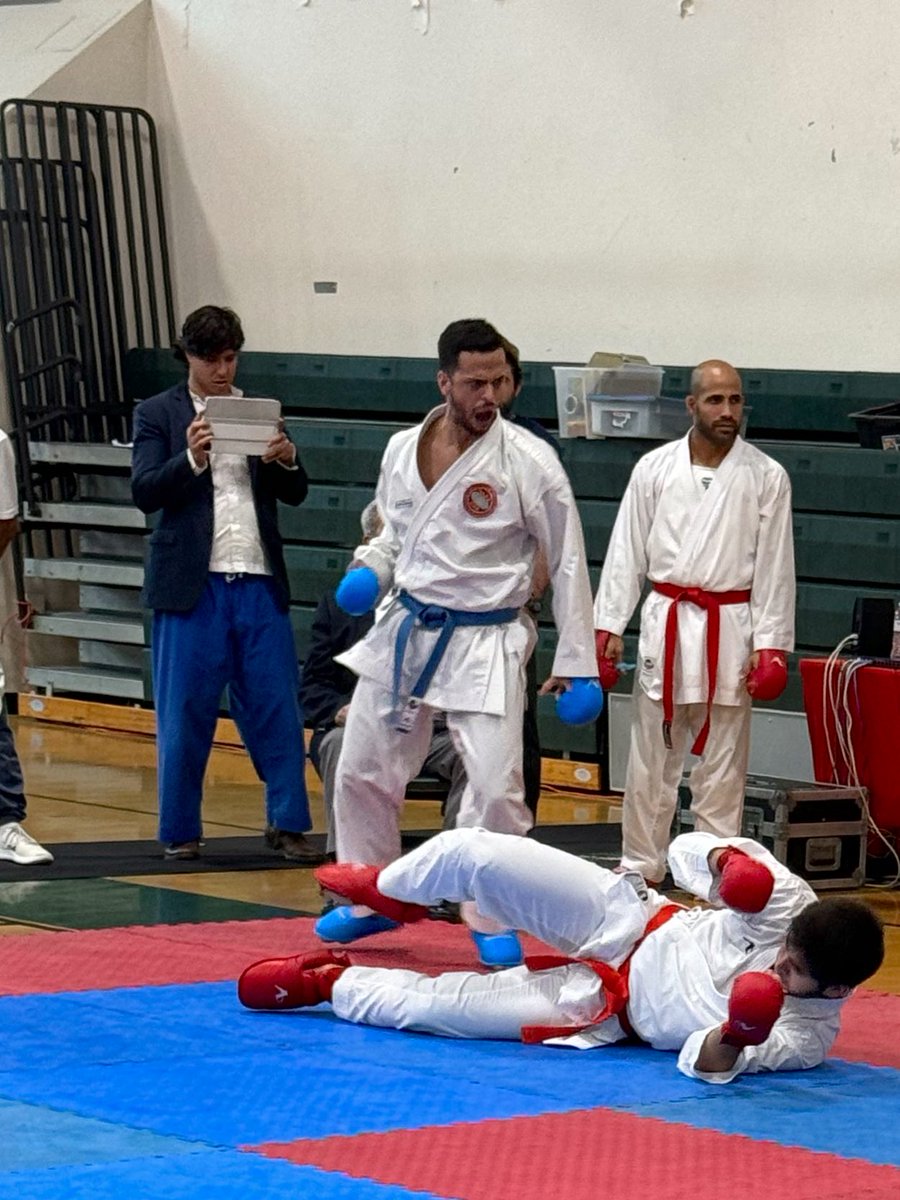JoseNavasAyala's tweet photo. FIRST 2025 TOURNAMENT 🥋🔜🥇

Training for the first tournament of the year, the KOBUSHI CUP 2025. This will be my first challenge, taking place in Miami on February 15th. Last year, at this same competition, I placed third🥉 in my debut tournament but was disqualified in the semifinals for repeatedly stepping out of the tatami due to my lack of cardio. 

The champion of the event was a very skilled Cuban karateka, whom I now challenge to defeat, aiming to become the county champion and show how much I've improved one year after my first championship. I'M GOING ALL OUT. Join me on this first competitive challenge as I go for the glory!