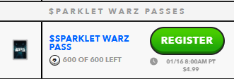 UplandMe's tweet photo. $Sparklet Warz passes are up and ready to roll! Just 200 passes per faction, so make sure you're registered for the sale.

What is $Sparklet Warz we hear you say? Check out the full details here: https://t.co/xR1X5wBALS https://t.co/RBzxORCDes