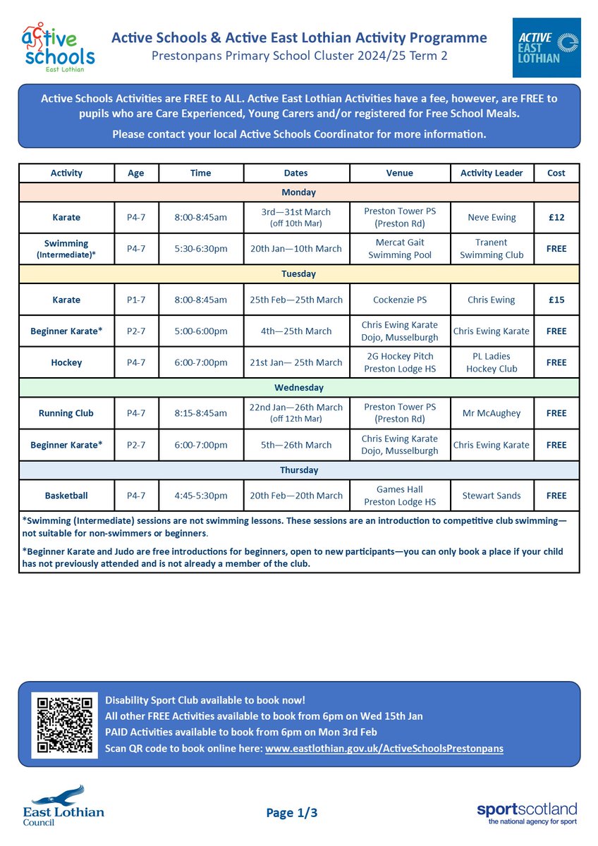 Prestonpans Active Schools tweet media