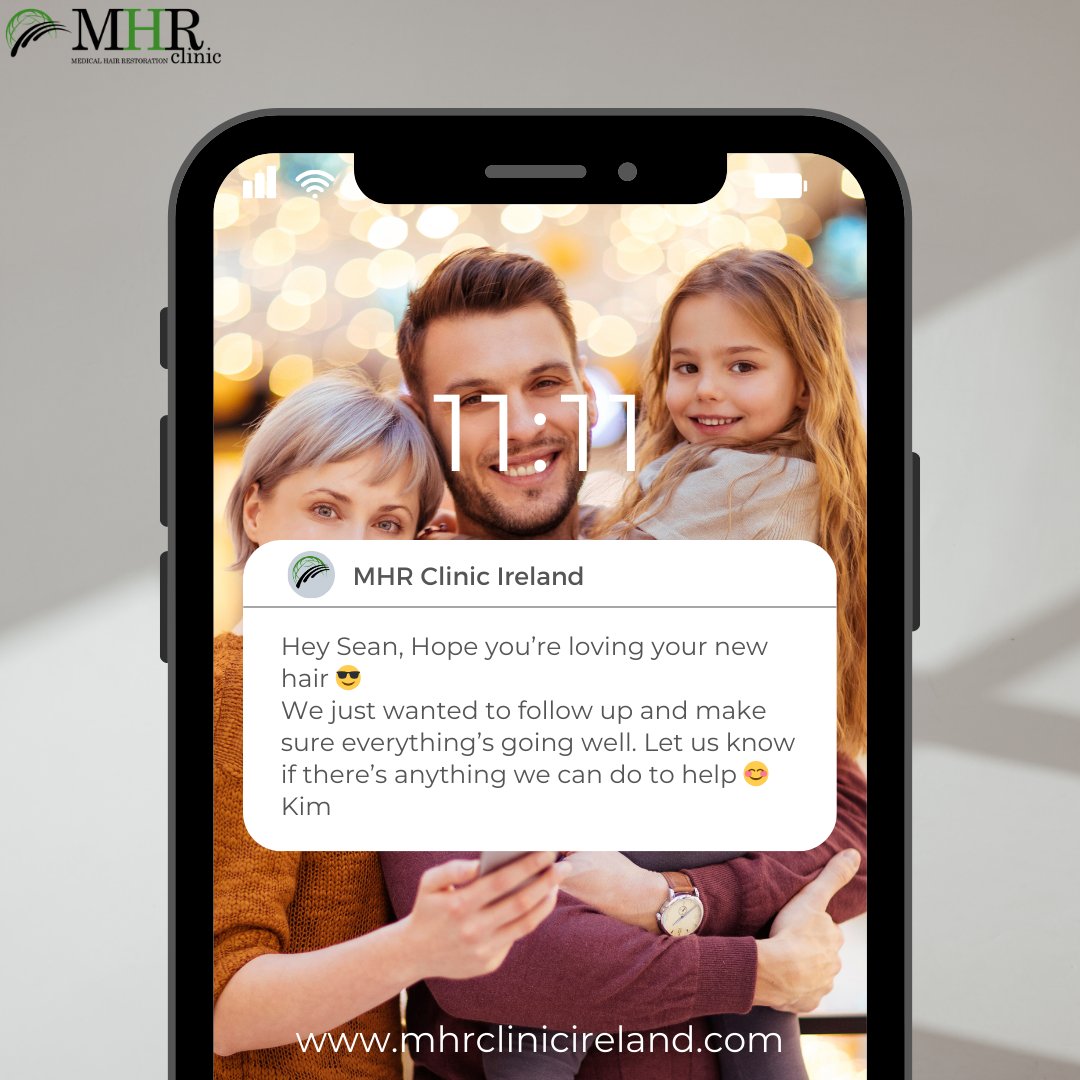Mhr_clinic's tweet photo. ✨ 11:11—Make a Wish! ✨
At MHR Clinic, we love helping you feel confident and happy with your hair! 🌟
We’re always here to check in and make sure everything’s going great—just like Kim did for Sean in this follow-up. 😊
Loving your results? Have questions? Let us know! https://t.co/XXWsARgApB