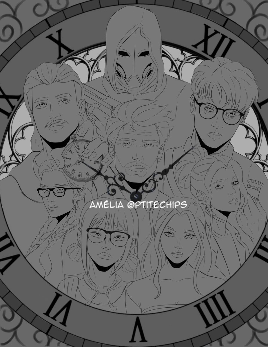 Hâte de ce soir. Je vais continuer le dessin tout en suivant leurs aventures 🙌 l’arc orphelinat pouletttt 🤌🏻