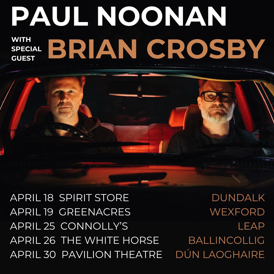 Paul Noonan (@paulisanoonan) on Twitter photo Me and <a href="/briancrosbyx1/">brian crosby</a>, he formerly of house Bell X1, will be doing some shows together in April in lovely rooms with pianos...
Old and new tunes, both country and western.
paulisanoonan.com/tour Me and <a href="/briancrosbyx1/">brian crosby</a>, he formerly of house Bell X1, will be doing some shows together in April in lovely rooms with pianos...
Old and new tunes, both country and western.
paulisanoonan.com/tour
