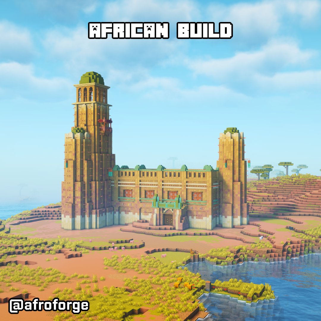 afroforge's tweet image. Minecraft - Mali architecture build 🏯✨ #Minecraft #Minecraftbuilds