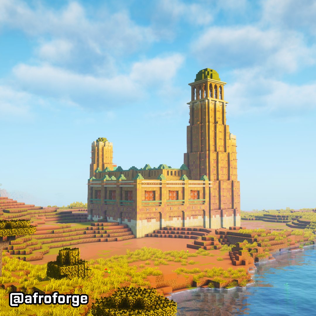 afroforge's tweet image. Minecraft - Mali architecture build 🏯✨ #Minecraft #Minecraftbuilds