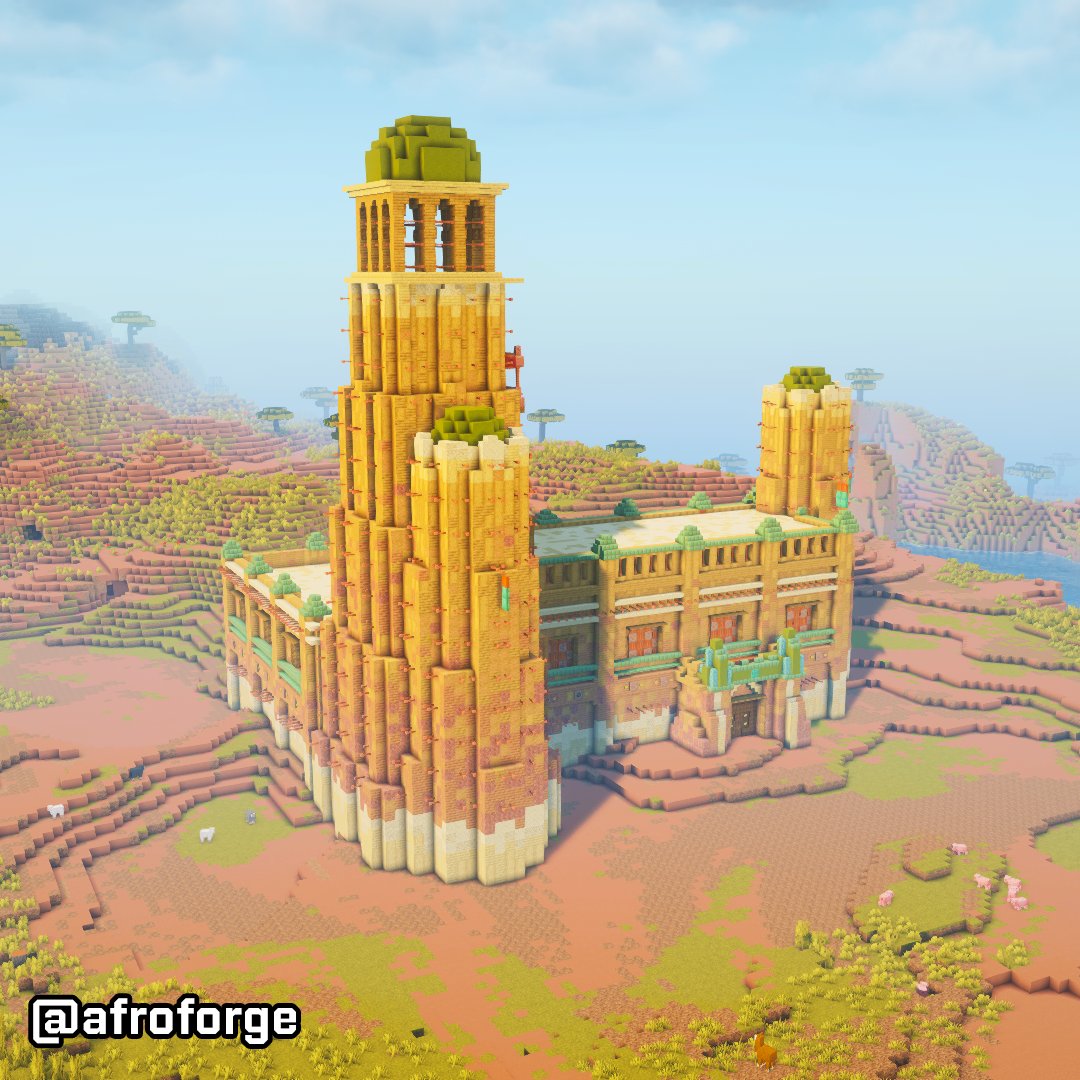 afroforge's tweet image. Minecraft - Mali architecture build 🏯✨ #Minecraft #Minecraftbuilds