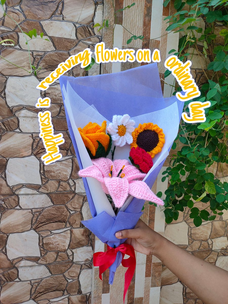 Crochet flower bouquet #2MillionJourneysWithLingling