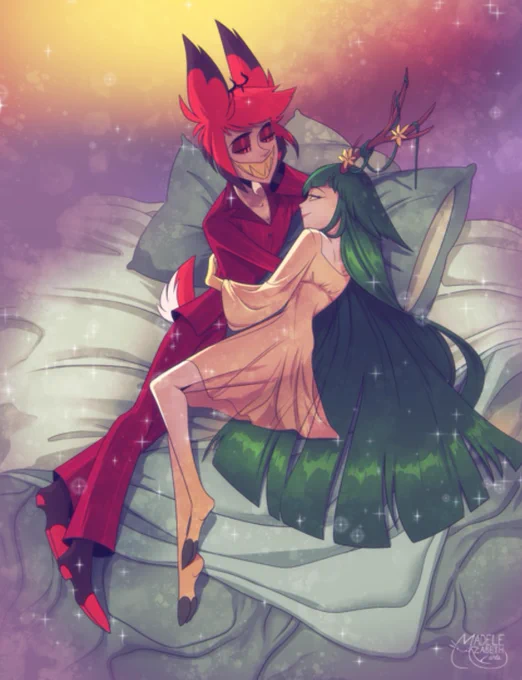 Hey guys. Still looking for work and it's not been easy. It would really help me out if you could d0nate to my k0-fi or maybe c0mmission me? Here are some recent ones! #helluvaboss #HazbinHotel  