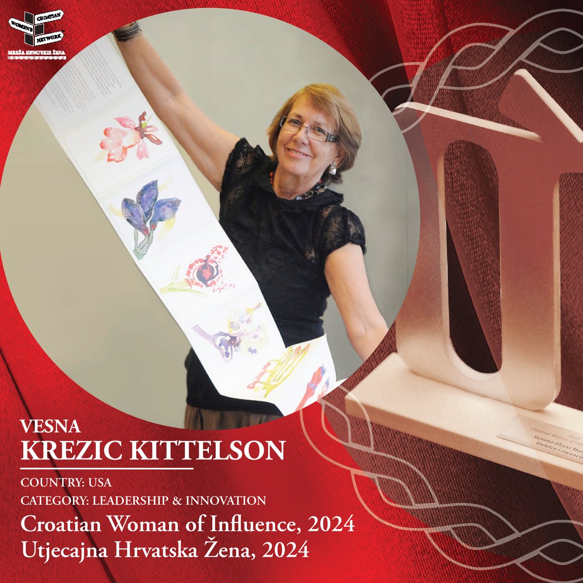 New Podcast/Novi Podcast Objavljen: Thrilled to feature Vesna Krezić Kittleson, CWoI 2024, Arts &amp; Culture (Minnesota, USA)  in our most recent #CWoILeadingLadies podcast: youtu.be/Yr6EUPUbH6k  #artist #inspiration #risktaking #patience #PlivajDaleko #Determination