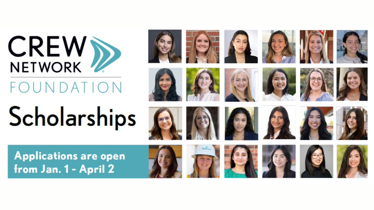 Spread the word to local universities and students about CREW Network Foundation Scholarship opportunities, which support our work to grow the pipeline of women entering the industry. 

Learn more here: buff.ly/4gTFpbL