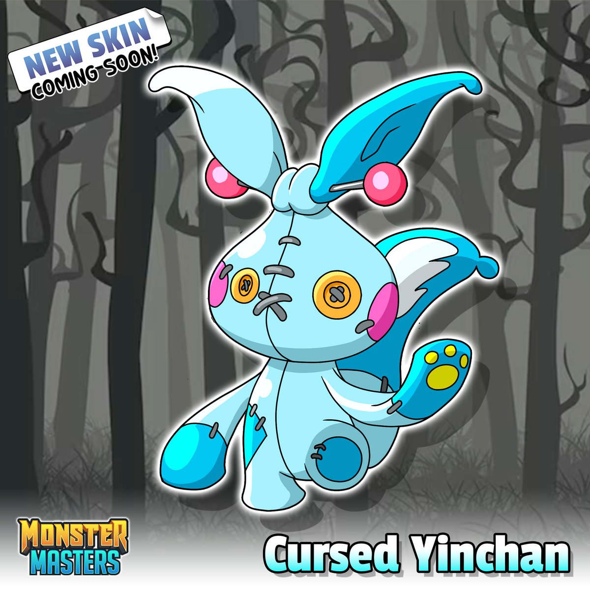 Cursed Yinchan skin coming soon to Monster Masters! Rate it 0-10 in comments! ❤️

#monstermasters #mobilegames #anime #fakemon #pokemon #gaming #games #gameplay #iosgames #androidgames #freetoplay #gamedesign #indiegames #twitch #mobilegaming #monsterbattles