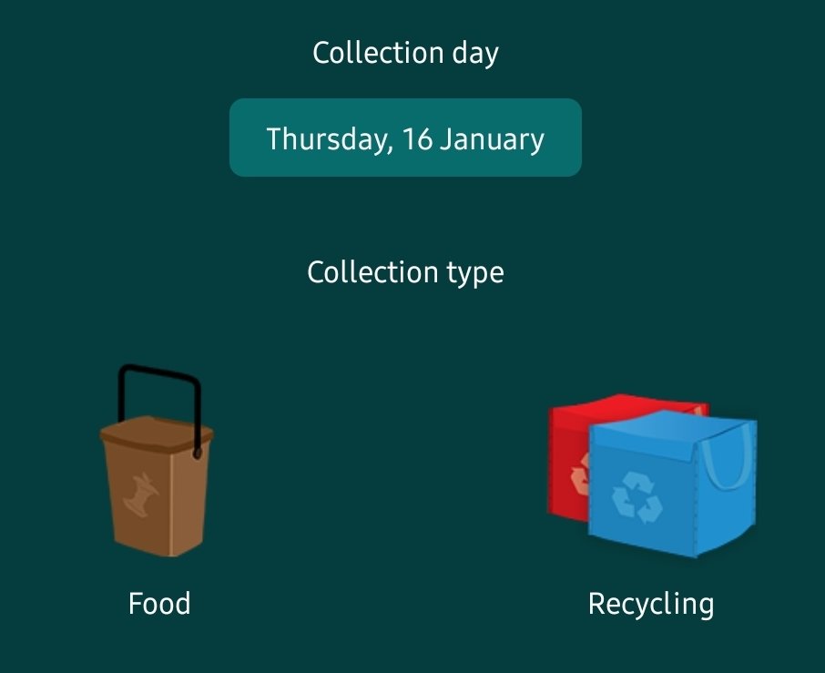 It's bin day tomorrow in Splott.

Please put out your food bin with your red &amp; blue recycling bags.