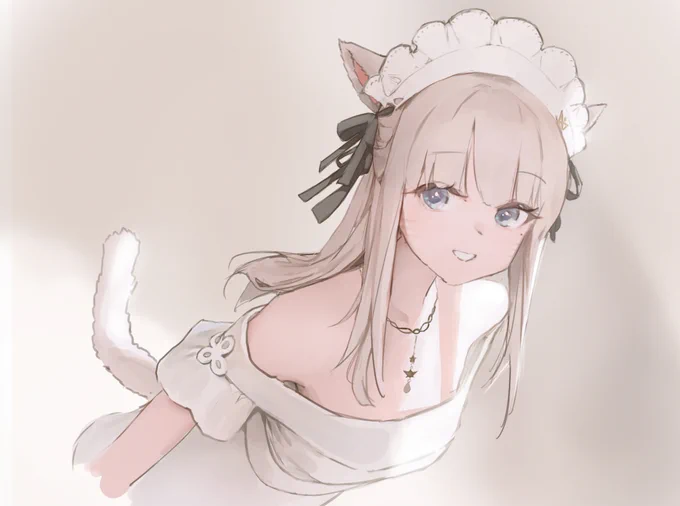 I found this miqo'te cute so I drew her!  