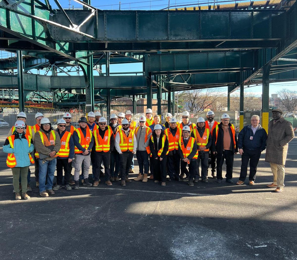 scalamandre100's tweet photo. Milestone 1 complete!☑️ ADA Upgrades @ Broadway Junction. We helped transform a 30,000 sqft parking lot for the MTA, in Brooklyn. Work included drainage systems, electrical service, sitework &amp; state-of-the-art security. #ScalamandreConstruction #civilengineeringlife #MTA https://t.co/8h1QqynRir