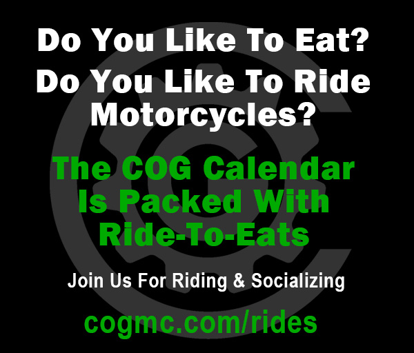 COGRiders's tweet image. COG Event Calendar - cogmc.com/rides