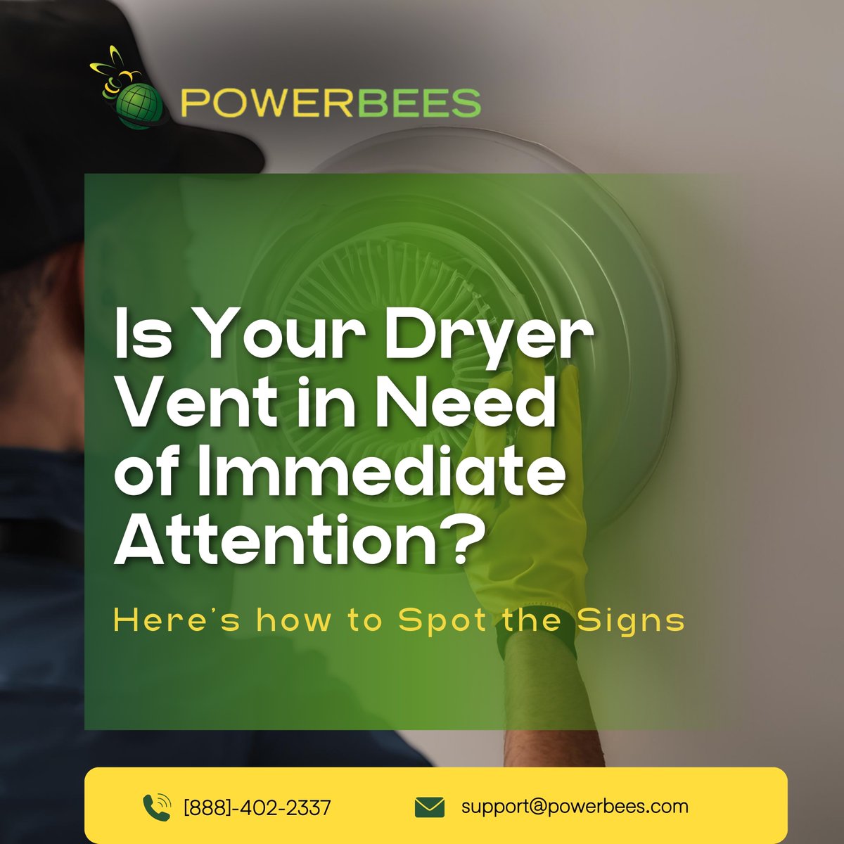 Powerbees's tweet image. Did you know a clogged dryer vent can lead to higher energy bills, longer drying times, and even fire hazards? 🚨🔥 In Boston, Newton, and surrounding areas, these warning signs shouldn’t be ignored:

✨ Clothes take longer to dry.
✨ A burning smell while using your dryer.
✨...