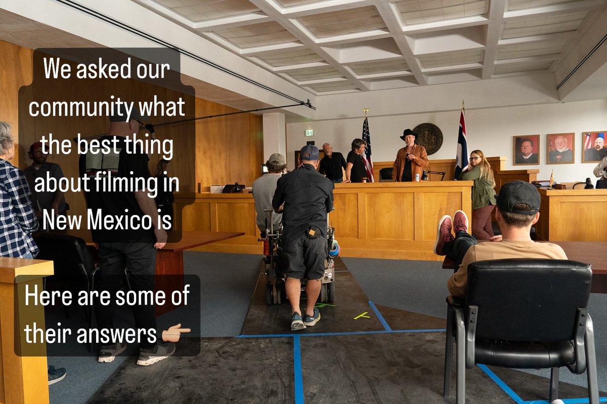NMFilmOffice's tweet photo. From the amazing locations to world-class talent, there are a million reasons to love filming in New Mexico
Here are just a few 👇
#NMFilm #NewMexicoFilm #FilmNM #MadeInNM #FilmIndustry #BehindTheScenes #MovieMagic #LightsCameraEnchantment #EveryoneHasARole #AWorldOfLocations https://t.co/4AWwXyykX4