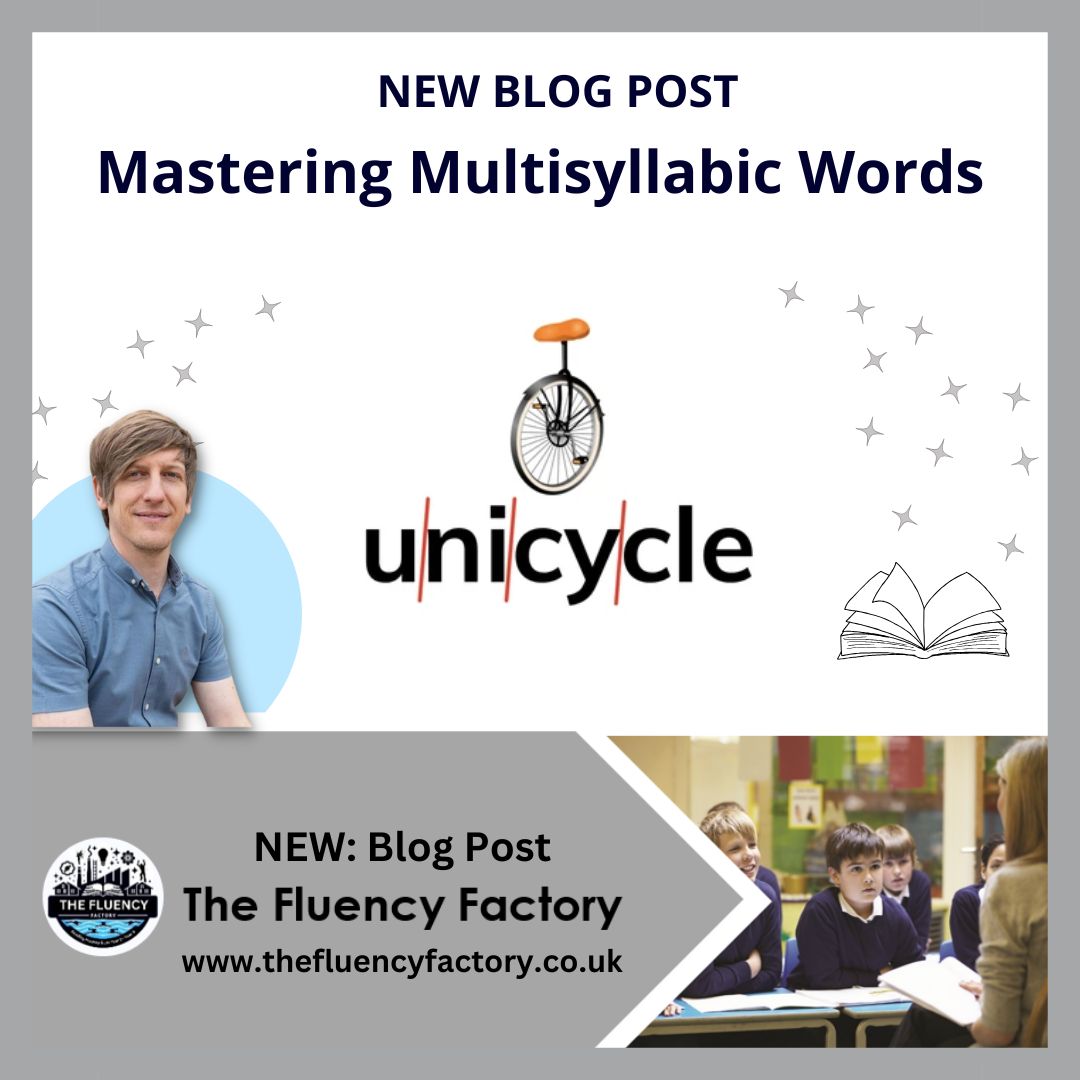 NEW BLOG POST:  - Mastering Multisyllabic Words 
I'm excited to announce that we've launched our blog over at The Fluency Factory! In our first post, we explore ways that we can support our children to read complex multisyllabic words. 
thefluencyfactory.co.uk/post/mastering…