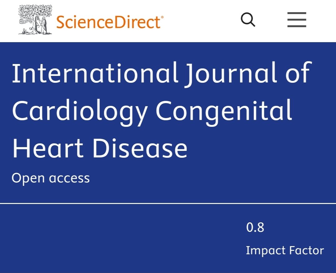 ESC WG on ACHD Chairperson (@wgachdchair) on Twitter photo 🎯 Exciting news!
🥇Congratulations to Prof. <a href="/MAGatzoulis/">Michael A. Gatzoulis</a>, Editor-in-Chief of the International Journal of Cardiology - Congenital Heart Disease <a href="/IJCCHD/">IJC Congenital Heart Disease</a>, which is now indexed in PubMed and has an Impact Factor! Submit your work here! #CHD #ACHD
<a href="/ELS_Cardiology/">Elsevier Cardiology</a> <a href="/IJCardio/">International Journal of Cardiology</a> 🎯 Exciting news!
🥇Congratulations to Prof. <a href="/MAGatzoulis/">Michael A. Gatzoulis</a>, Editor-in-Chief of the International Journal of Cardiology - Congenital Heart Disease <a href="/IJCCHD/">IJC Congenital Heart Disease</a>, which is now indexed in PubMed and has an Impact Factor! Submit your work here! #CHD #ACHD
<a href="/ELS_Cardiology/">Elsevier Cardiology</a> <a href="/IJCardio/">International Journal of Cardiology</a>