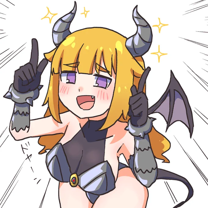 #見た人も無言で角が生えたキャラを貼る 