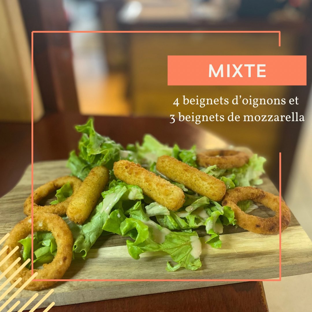 case_canella's tweet photo. Planche apéro : un pur délice ! ✨

🥗 4 beignets d’oignons croustillants

🧀 3 beignets de mozzarella fondants
____________
📍 4 Rue des Frères Lumière, Buxerolles 
📞 05 49 47 85 65

#buxerolles #restaurant #restaurantbuxerolles https://t.co/KSR0Xkzpo4
